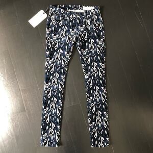 Rag & Bone Womens Printed Ikat Pattern 5 Pocket Corduroy Skinny Pants Size 25